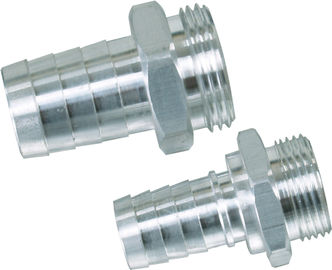 Connettore delle code del tubo flessibile forgiato acciaio d'argento maschio del NPT per il tubo flessibile dell'erogatore