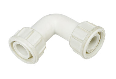 Bianco 1&quot; parti di plastica della pompa di trasferimento di combustibile del montaggio di gomito del filo