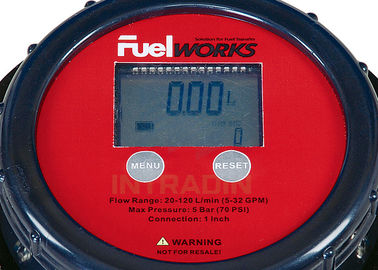 1&quot; accurato misuratori di portata di olio combustibile dello sbocco e dell'entrata con esposizione LCD, fronte ha regolato 360º